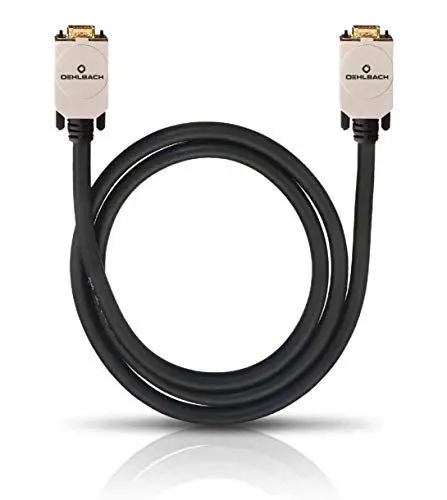 Produktbild: Oehlbach VGA-Videokabel - exzellentes VGA-Kabel Monitorkabel - VGA Stecker auf Stecker - SPOFC, 15-polig, 3-Fach Schirmung - 25m schwarz