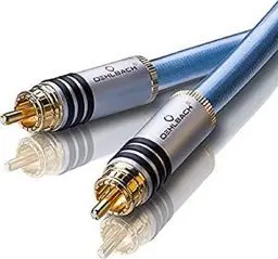 Produktbild: Oehlbach XXL Series 2 - High-End Stereo Audio Cinchkabel (Made in Germany, mehrfach Schirmung, HPOCC Kupfer, RCA Stecker) - 2 x 50cm blau