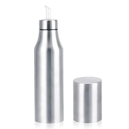 Produktbild: 1000 Ml Olivenöl Flasche, ölflasche Mit Ausgießer, Edelstahl 304 in Lebensmittelqualität Essig ölflasche 1l, Olivenöl 1l Mit Tropffreiem Ausguss Und Staubdichtem Deckel ölsprüher Für Küche Und Grill