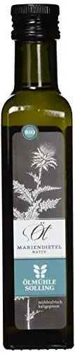 Produktbild: Ölmühle Solling Mariendistelöl - kaltgepresst - nativ - BIO - Naturland, 1er Pack (1 x 250 ml)