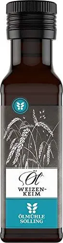 Produktbild: ÖLMÜHLE SOLLING - Weizenkeimöl | Mühlenfrisch kaltgepresstes Weizenkeimöl reich an Vitamin E. Wertvolles Nahrungsergänzungsmittel. Ideal auch zur Haut- und Haarpflege | Inhalt: 100 ml