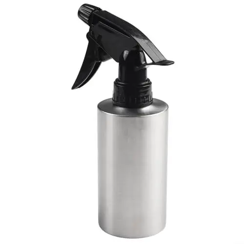 Produktbild: Ölsprühflasche für die Küche, 250 ml Fassungsvermögen, Edelstahl-Körper, einfach zu bedienen und zu reinigen, vielseitig einsetzbar für Öl, Sojasauce, Essig und Zitronensaft