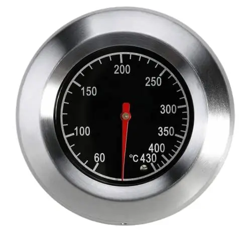 Produktbild: Ofenthermometer Edelstahl, Gasgrill Deckelthermometer Räuchergrill BBQ Thermometer Kugelgrill 60℃ 430℃
