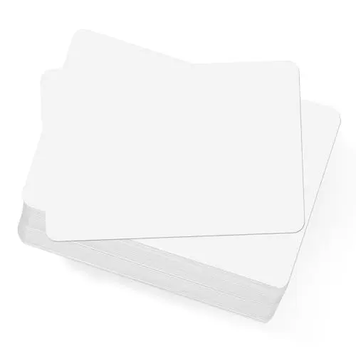 Produktbild: OFFCUP Blanko Postkarten, 108 Stück A6 Karteikarten Blanko, 15 x 9,8 cm DIY Papier Karten Weiße Runden Ecken Bastelkarton Fotokarton zum Selbstgestalten, Beschriften Oder Bedrucken