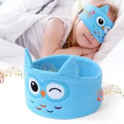 Produktbild: OFFCUP Bluetooth Schlafmaske Kinder Augenmaske, Schlafkopfhörer Bluetooth Stirnband Kopfhörer, Musik Schlafen Stirnband Kinder Schlaf Kopfhörer Headband Schlafbrille für Kinder Nickerchen Reisen -Blau