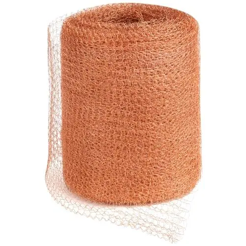 Produktbild: OFFCUP Kupfergitterrolle Schneckenschutz, 12.7cmx10m Kupferband Gegen Schnecken, Doppelschicht Kupferdraht Gartennetz Kupfer Netz Stopper, Schneckenzaun Kupfernetz für Schneckenabwehr, Mäuse Abwehr