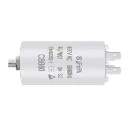 Produktbild: OFFCUP Motorkondensator CBB60 Anlaufkondensator 8μF 450V Kondensator 8μF 450V CBB60 kondensatoren Stecker Geeignet für Elektromotoren und Schwimmbadpumpen Elektromotor,50/60Hz