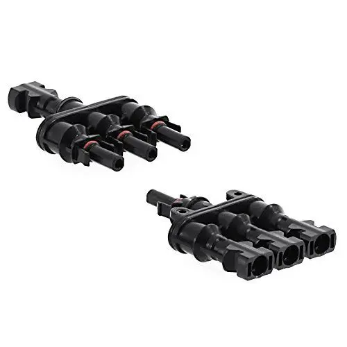 Produktbild: Offgridtec 3-Wege Solar-Abzweig-T-Stecker-Set für Parallelschaltungen, Snap-In Verriegelung, Easy-Klick System, IP67 Schutzklasse, Unterstützt bis zu 1000V DC, Für den Außeneinsatz (1 Paar)
