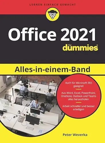 Produktbild: Office 2021 Alles-in-einem-Band für Dummies: Auch zu Microsoft 365