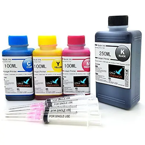 Produktbild: Office Channel24 550ml Nachfülltinte Drucker Tinte kompatible für HP301 HP301XL Deskjet 1010 1510 HP Officejet 4636 2622 4630 4632 5530 e-All-in-One Officejet 2620