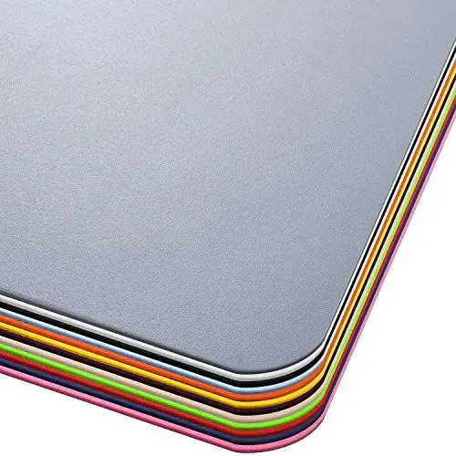 Produktbild: Office Marshal® Bodenschutzmatte in Trendfarben | 75 x 120 cm für Hartböden | ohne schädliche Weichmacher und PVC | Größe und viele Farben zur Auswahl (Grau)