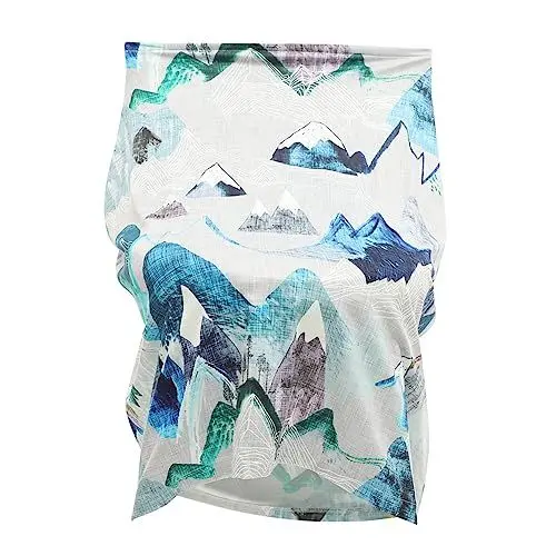 Produktbild: OFFIGAM Atmungsaktives Autositzbezug Stilltuch Tragbarer Babyschützer Für Autositz Und Kinderwagen Uv-schutz Leicht Unisex Für Unterwegs Stilldecke Für Jungen Mountain Design