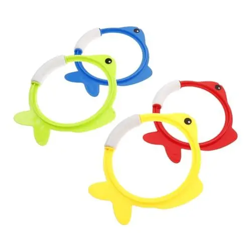 Produktbild: OFFIGAM Tauchfischspielzeug - 4 Teile - Poolspiele - Unterwasserspielzeug Für Kinder - Schwimmbeckenspielzeug
