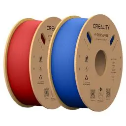 Produktbild: Offizielles Creality Hyper PLA Filament 1,75 mm, 3D Drucker Filament PLA Hochgeschwindigkeits PLA 30–600 mm/s, Maßgenauigkeit +/-0,02 mm, passend für FDM 3D Drucker, 2kg (1kg*2) Rot & Blau