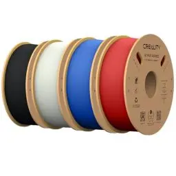 Produktbild: Offizielles Creality Hyper PLA Filament 1,75 mm, 3D Drucker Filament PLA Hochgeschwindigkeits PLA 30–600 mm/s, Maßgenauigkeit +/-0,02 mm, passend für FDM 3D Drucker, 4kg (1kg*4) Schwarz Weiß Blau Rot
