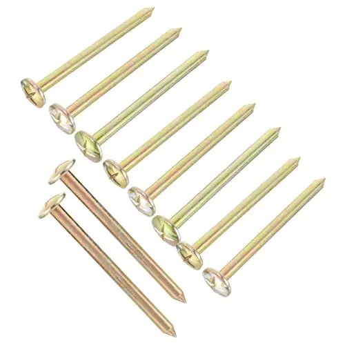 Produktbild: OFFSCH 10st Grundstücksgrenzenpfähle Landschaft Markierungen Umfrage Einsätze Rasenkantenpfähle Rasenpflöcke Garten Nägel Lager Coil-dachnägel Erdspieße Außenpfähle Stift Rostfreier Stahl