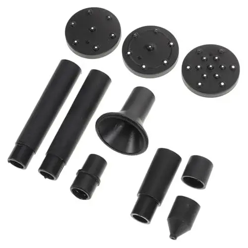 Produktbild: OFFSCH 11St Fontänendüse Solarpumpe für Vogeltränke Zubehör für Wasserbrunnen Gartenwasserfall Zubehör Solar Panel Wasserpumpe Teile der Wasserpumpe Plastik Black