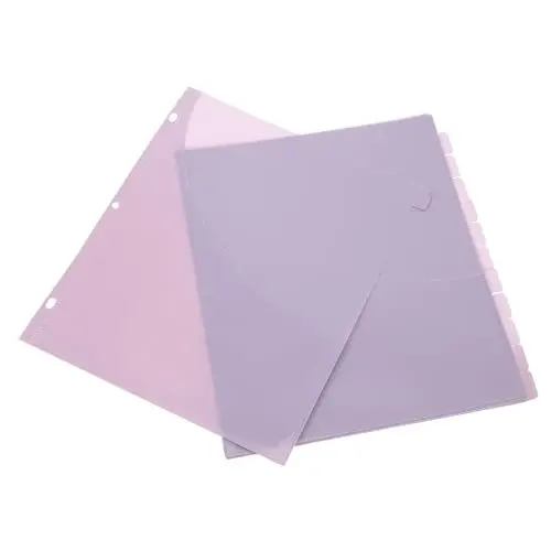 Produktbild: OFFSCH 12 Stück Dokumententaschen Süße Ordner Briefgröße Discbound-taschen Für Planereinsätze Binder-teiler