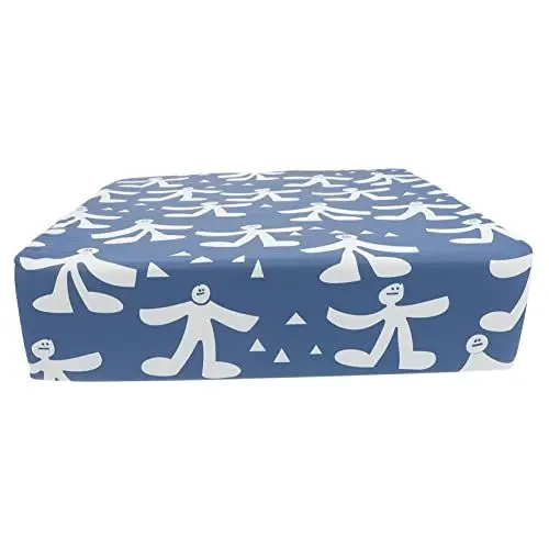 Produktbild: OFFSCH 1Stk Booster-Kissen Stühle für Kinder Babyhochstuhl tragbar Booster-Pad Reisesitzkissen kindersitzunterlage sitzkissen kinder Stuhlkissen Hebekissen für Kindersitze Plastik Blue