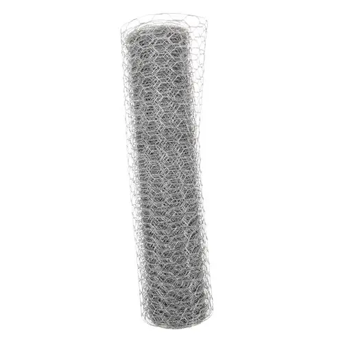 Produktbild: OFFSCH Schutznetz Garten 1 Rolle Stacheldraht Maschendraht Für Geflügel Verzinkter Maschendraht Für Blumenarrangements Maschendrahtzaun Hühnerstalldraht Hühnernetzzaun Eisendraht Silver