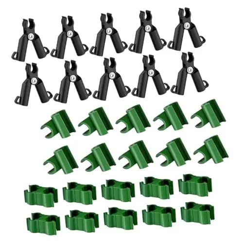 Produktbild: OFFSCH 1 Satz Pflanzenverbinder-Clip Spalierverbinder Befestigungsstecker Kletterbefestigung Stecker Für Anlage Blumen-Rattan-Schnalle Pflanzenpfähle Gartenverbinder Gartenbedarf Zäune Pp