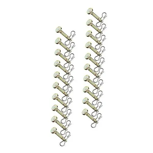 Produktbild: OFFSCH Scher- und Splintstifte-Set für Schneefräsen 20 Scherstifte 20 Splintstifte kompatibel mit 714-04040 738-04124 robustes Schneeräumzubehör aus Metall