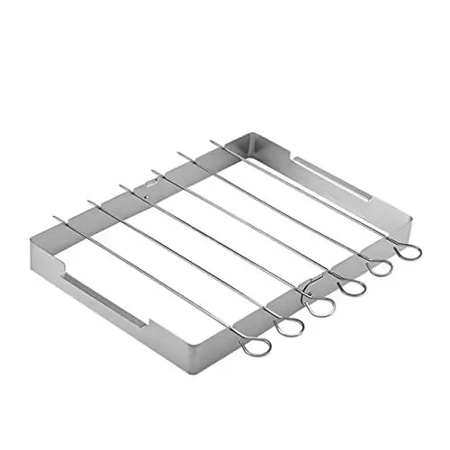 Produktbild: OFFSCH 1 Set Grill Hitzebeständiges Gestell Grillwerkzeug Edelstahlgestell Kochwerkzeug Grillgestell Grillzubehör Campingwerkzeug