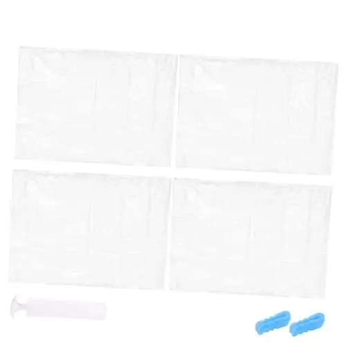 Produktbild: OFFSCH 1 Satz Vakuum Komprimiert Tasche Faltbare Quilt Vakuum Organizer Tasche Mit Hand Pumpe Für Kleidung Und Bettwaren Platzsparend Und Wiederverwendbar