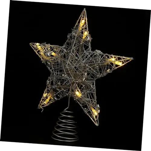 Produktbild: OFFSCH Batteriebetriebene Weihnachtsbaumspitze Weihnachtsdekoration Weihnachtsschmuck Baumkronen-