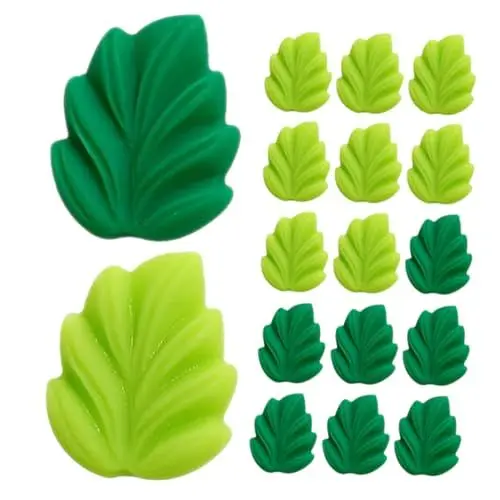 Produktbild: OFFSCH Niedliches Push for Walls 20er-Pack Blatt-reißzwecken-Set Dekorative Reißzwecken Für Ästhetische Harz-reißzwecken Natur