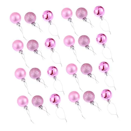 Produktbild: OFFSCH STK Weihnachtskugeln Dekoration Bruchsicherer Christbaumschmuck Unzerbrechliche Weihnachtskugel Bruchsichere Weihnachtskugel Christbaumkugeln Weihnachtsbaum Rosa Helle Kugel
