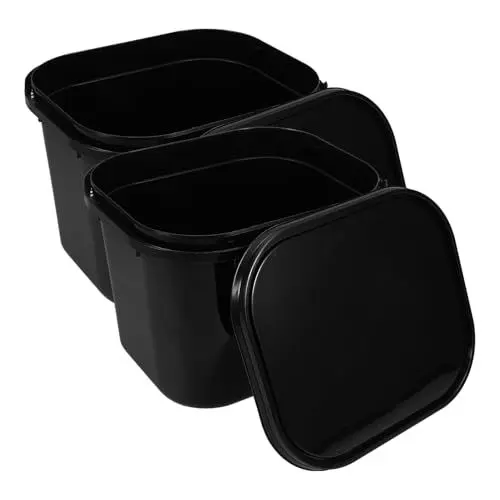 Produktbild: OFFSCH 2St Eisbehälter Gefrierbehälter DIY-Behälter Frischhaltedose Eiscreme-Aufbewahrung Eiscreme Lagerung Joghurtbehälter Eishalter hausgemachter Eisbecher Dessertbecher pp Black
