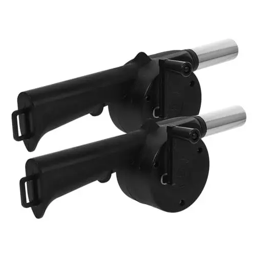 Produktbild: OFFSCH 2St Gebläse zündhölzer BBQ Accessories Grill-Haartrockner Camping-Fan zündbriefchen Grill lüfter Grillhilfe Feuerstarter draussen Werkzeug Zubehör Eisen