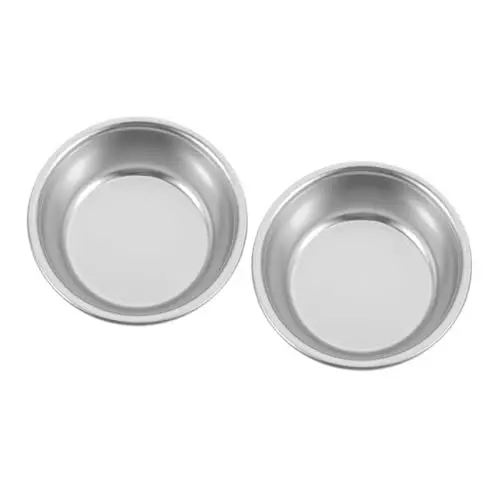 Produktbild: OFFSCH 2 Stücke Aluminium Gewürz Schüssel Servieren Gerichte Für Seite Sauce Sauce Dip Tassen Runde Gewürz Schalen Platten