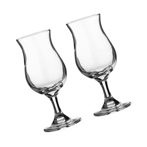 Produktbild: OFFSCH 2St Tulpenbecher cocktailgläser whiskey glasses weisweinglasser klare Becher Margarita-Gläser cocktail gläser transparenter Weinkelch dekoratives Cocktailglas Wiederverwendbar
