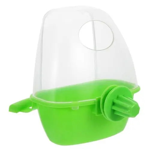 Produktbild: OFFSCH 2St Vogelfutterbox vogelfutterspender vogelfutterhäuschen Fenster-Vogelhäuschen automatischer Spender vogelkäfig Vogelfütterer spritzwassergeschütztes Vogelhäuschen Plastik