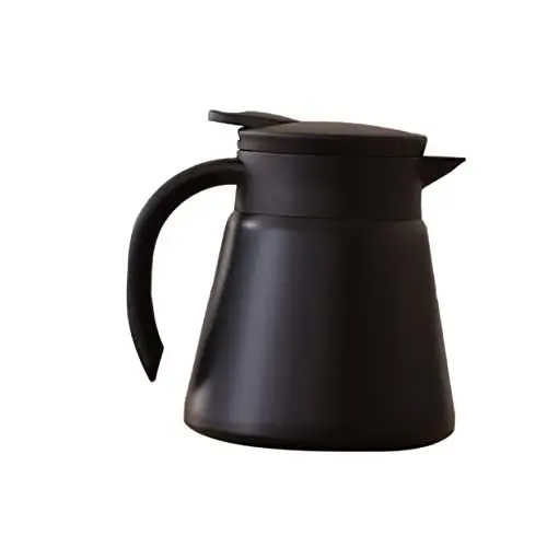Produktbild: OFFSCH Isolierte Wasserflasche 650 ml Edelstahl-Vakuumflasche Thermosflasche für den täglichen Gebrauch Schwarz