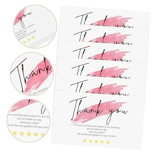 Produktbild: OFFSCH 30st Fünf-sterne-geschenkkarte Abschluss-dankeskarten Kleine Blumen-dankeskarten Danke Visitenkarte Danksagungskarten Zum Abschluss Visitenkarten Als Papier Einkaufen Lieferungen