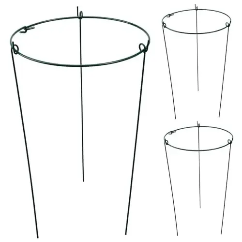 Produktbild: OFFSCH 3 STK Weinblumenständer Pflanzenkäfig Klettergerüst Für Pflanzen Gartenstäbe Zur Pflanzenunterstützung Pflanzenstützen Für Freilandpflanzen Kletterhilfe Für Pflanzen Metall Green