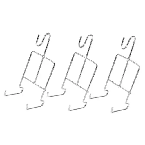 Produktbild: OFFSCH 3st Kaffeetassenhalter Kaffeetassenständer Präsentationsständer Für Teetassen Kaffeetassen-display Geschirrständer Abtropfgestell Becher Zum Aufhängen Platte Vitrine Eisen Silver