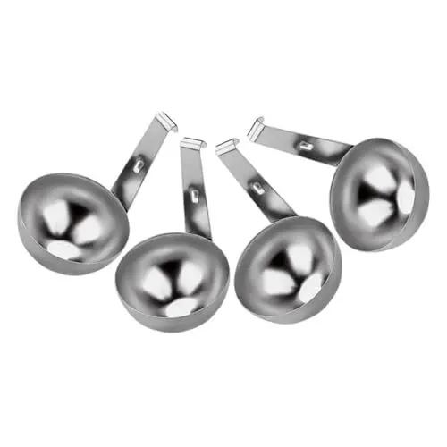Produktbild: OFFSCH 4 Stück Eierkocher pochierte Eierbecher Ei-Wilderer-Becher pochierter Eierbecher Eiermaschine Eierbecher für Eier Ei-Wilderer-Einsatz Eierdampfer Eiermacher Rostfreier Stahl Silver