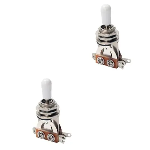 Produktbild: OFFSCH 4 Stück Gitarren Kippschalter Für E Gitarre Gitarren Klinkenstecker Gitarren Tonabnehmer Wahlschalter Gitarren Upgrade E Gitarren Schalter Gitarrenteile Ersatzgitarre 3