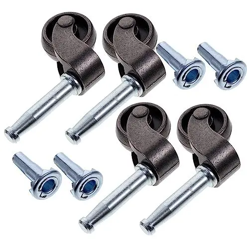 Produktbild: OFFSCH Schreibtischstuhl Stuhlrollen 4 Möbelrollen Universalräder Schreibtischstuhlrollen Aus Metall Für Computertisch Und Rollwagen