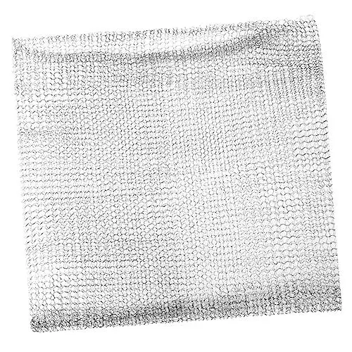 Produktbild: OFFSCH 4 Stück Pflanzen Metall Netzbeutel Pflanzenschutznetz Netztaschen Für Den Garten Schutzzubehör Für Gartenpflanzen Outdoor-pflanzengitter Pflanzen Im Freien Silver Rostfreier Stahl