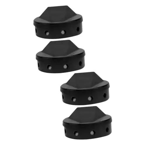 Produktbild: OFFSCH 2sets Praktische BBQ Box Runde Grill Raucher Holzkohle Tablett Emaille Material 2 Stücke * 2