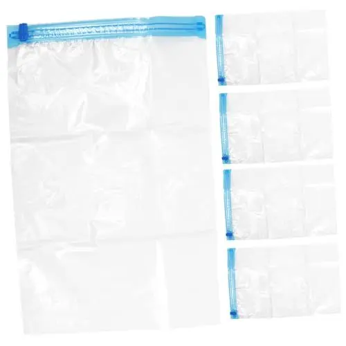 Produktbild: OFFSCH 5 Stücke Dichtung Taschen Reise Lagerung Tasche Komprimiert Einzel Pack Hand Rolle Kleidung Bettwäsche Robust Dicht