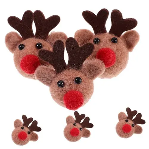 Produktbild: OFFSCH Weihnachten Elch 6pcs Elch Ornamente Handwerk Elch Dekorationen