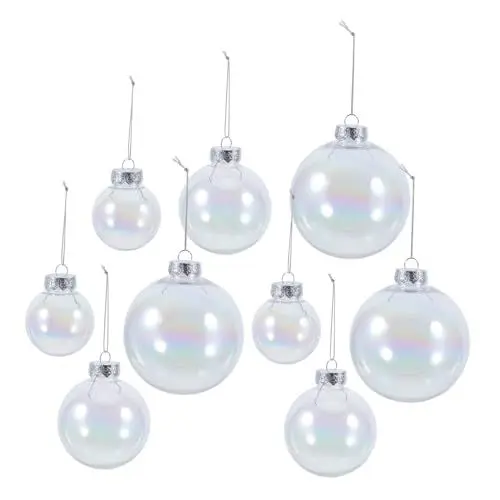 Produktbild: OFFSCH Festlicher Weihnachtsbaum 9 Stück Schillernde Hängende Ornamente Für Weihnachtsbedarf Partydekorationen