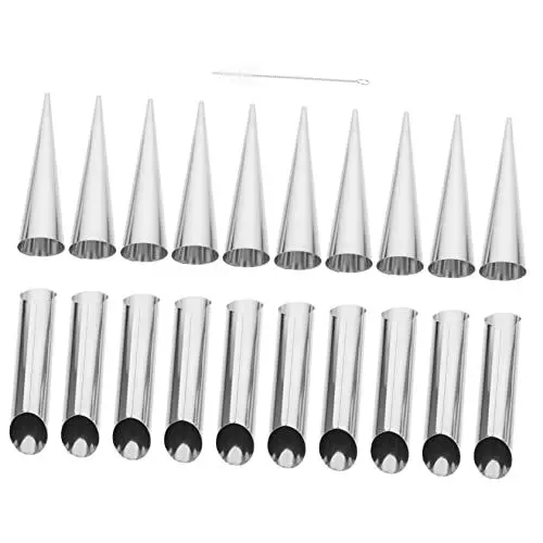 Produktbild: OFFSCH Edelstahl Croissantform Set Kegelförmige Backformen Für Perfekte Croissants Und Schillerlocken Langlebig Und Leicht Zu Reinigen Ideal Für Hobbybäcker Und Profis