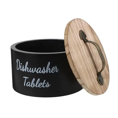 Produktbild: OFFSCH Eleganter Wäschekorbdeckel – Spülmaschinen-aufbewahrungsbox Mit Holzdeckel Für Duftperlenbehälter